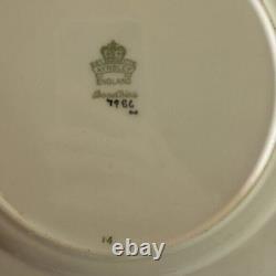 John Aynsley Bone China 7986 00 Place Setting Gold Leaf Ornate Pink Vtg Money