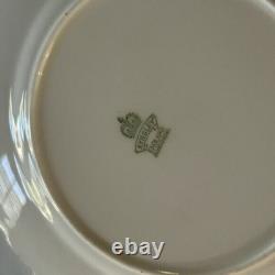 John Aynsley Bone China 7986 00 Place Setting Gold Leaf Ornate Pink Vtg Money