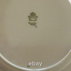 John Aynsley Bone China 7986 00 Place Setting Gold Leaf Ornate Pink Vtg Money