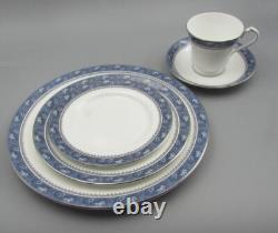 John Aynsley Bone China England BLUE MIST Service for Four 20 Piece Set Used