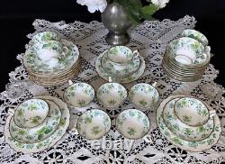 John Ridgway & Co Cauldon Place Hand Painted Bone China Trio Sets (6) c. 1830-35