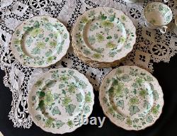 John Ridgway & Co Cauldon Place Hand Painted Bone China Trio Sets (6) c. 1830-35