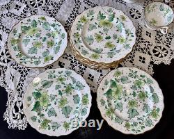 John Ridgway & Co Cauldon Place Hand Painted Bone China Trio Sets (6) c. 1830-35