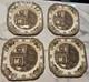 Johnson Bros The Friendly Village Christmas Salad/Dessert Plate Set Of 4