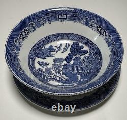 Johnson Brothers Blue Willow Dinnerware 41 pc set (8 place sets) Made in England