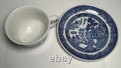 Johnson Brothers Blue Willow Dinnerware 41 pc set (8 place sets) Made in England
