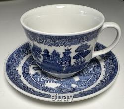 Johnson Brothers Blue Willow Dinnerware 41 pc set (8 place sets) Made in England