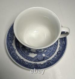 Johnson Brothers Blue Willow Dinnerware 41 pc set (8 place sets) Made in England