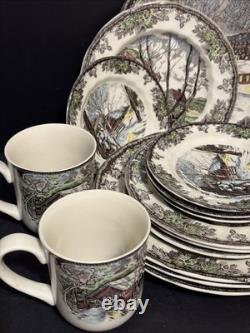 Johnson Brothers Bros Friendly Village 28 pcs, 7 pc Place Setting, Service for 4