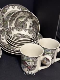 Johnson Brothers Bros Friendly Village 28 pcs, 7 pc Place Setting, Service for 4