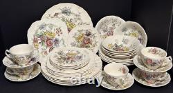 Johnson Brothers Bros Sheraton 35 pcs, 7 pc Place Setting, Service for 5 England