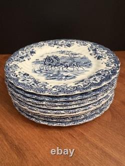 Johnson Brothers Coaching Scenes, Vintage 50 Pieces Set England