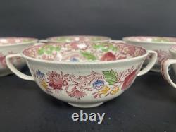 Johnson Brothers England China DORCHESTER Set of 8 CREAM SOUP BOWLS w Handles