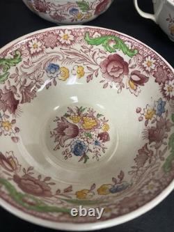 Johnson Brothers England China DORCHESTER Set of 8 CREAM SOUP BOWLS w Handles