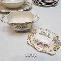 Johnson Brothers England Yale Pareek 45 Piece Dinner Set for 6 Place Settings