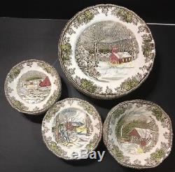 Johnson Brothers Friendly Village China 8 Place Set Made In England 45 Pieces
