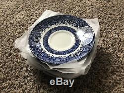 Johnson Brothers Large Set Service For 5-8 Churchill Blue Willow China England