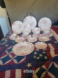 Johnson Brothers Rose Chintz pattern 4 Person dinner Set New Original Box