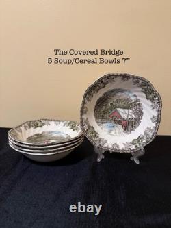 Johnsons Brothers Friendly Village England China Set 61 Pcs Dishware NO CHIPS