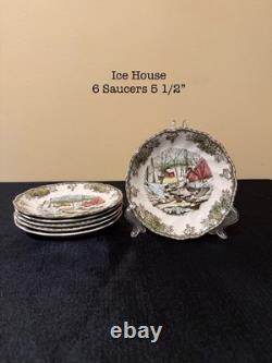 Johnsons Brothers Friendly Village England China Set 61 Pcs Dishware NO CHIPS