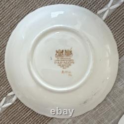 LOT Dogwood Paragon Fine Bone China Floral Dish Set 3-Piece Gold Trim England