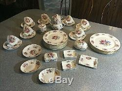 Large Set HAMMERSLEY China England STACKING TEAPOT CUPS SAUCERS PLATES etc NICE