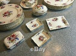 Large Set HAMMERSLEY China England STACKING TEAPOT CUPS SAUCERS PLATES etc NICE