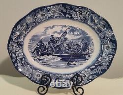 Liberty Blue & White Dish Dinnerware Set Historic Colonial Scenes 107 pcs