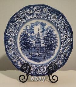 Liberty Blue & White Dish Dinnerware Set Historic Colonial Scenes 107 pcs