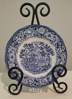 Liberty Blue & White Dish Dinnerware Set Historic Colonial Scenes 107 pcs