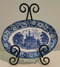 Liberty Blue & White Dish Dinnerware Set Historic Colonial Scenes 107 pcs