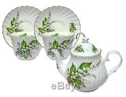 Lily of the Valley Bone China Tea Set For Two Made In England