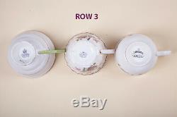 Lot 9 Teacups Sets Fine Bone China England Royal Albert Foley Standard Rosina
