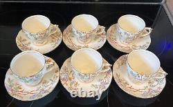 Lot Of 20 Vintage Roslyn Bone China Teacup Saucer Set Creamer Sugar Bowl England
