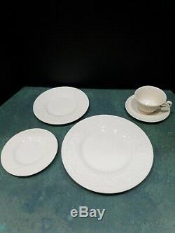Lot Of 4 -5 Piece Setting of Vintage Wedgwood PATRICIAN Cream China, England