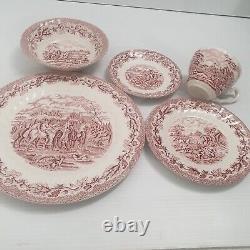 Lot of 47 pcs Churchill Staffordshire The Brook China England 8 place setting