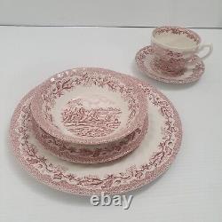 Lot of 47 pcs Churchill Staffordshire The Brook China England 8 place setting