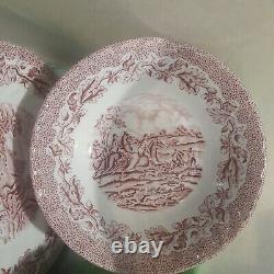 Lot of 47 pcs Churchill Staffordshire The Brook China England 8 place setting