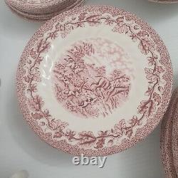 Lot of 47 pcs Churchill Staffordshire The Brook China England 8 place setting