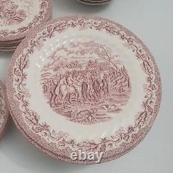 Lot of 47 pcs Churchill Staffordshire The Brook China England 8 place setting