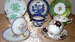 Lot of 5 Tea Cup and Saucer Set France Limoges and England Bone China