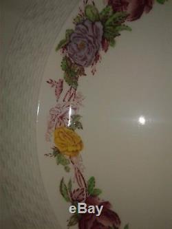 Lovely Antique 60Pc. Spode Copeland England Rose Briar Pattern China Set