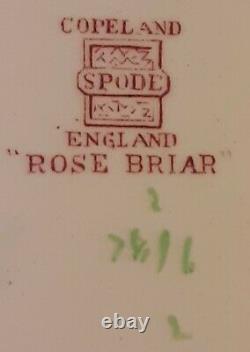 Lovely Antique 93Pc. Spode Copeland England Rose Briar Pattern China Set