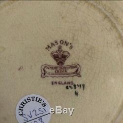 Mason's patent ironstone fine china plate ENGLAND Vintage mandarin SET OF 8