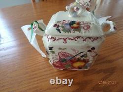 Masons Patent Ironstone China Fruit Basket England Tea Serving Set