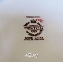 Minton 1793 Bone China, England, Ancestral Pattern, 20 pieces, 4 settings