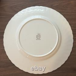 Minton Ancestral S-376 Dinner Plates Set of 12 Bone China Floral Gold England