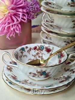 Minton Ancestral S-376 Vintage Bone China 12 Pc Dinnerware Set, England