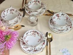 Minton Ancestral S-376 Vintage Bone China 12 Pc Dinnerware Set, England