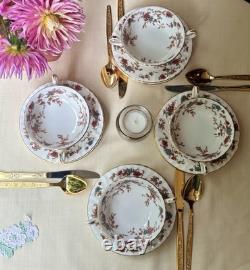 Minton Ancestral S-376 Vintage Bone China 12 Pc Dinnerware Set, England